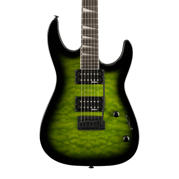 Jackson JS Series Dinky JS20 DKQ 2PT Electric Guitar - Transparent Green Burst