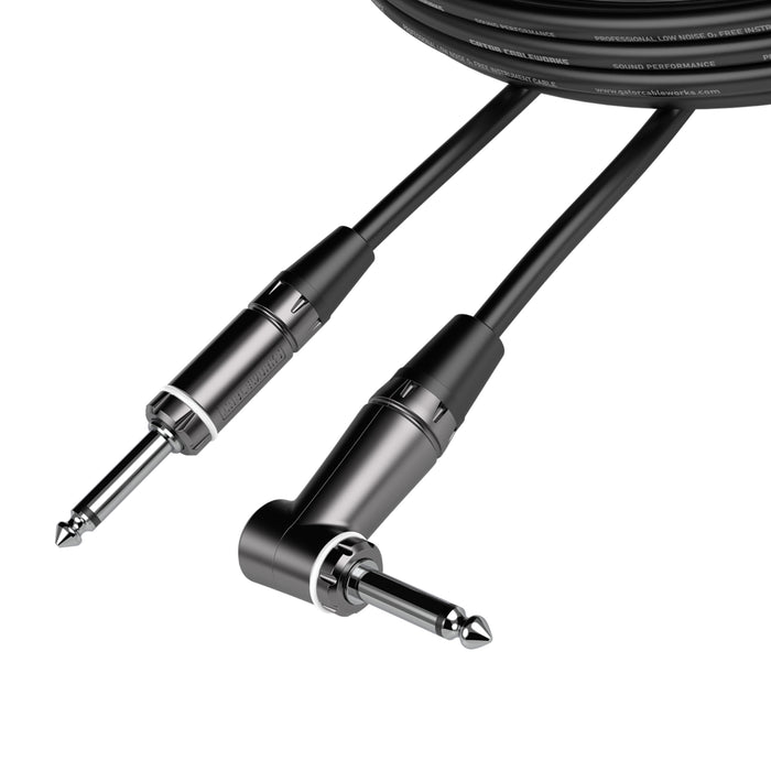 Gator CableWorks Composer Series 20 Foot Straight to Right Angle Instrument Cable