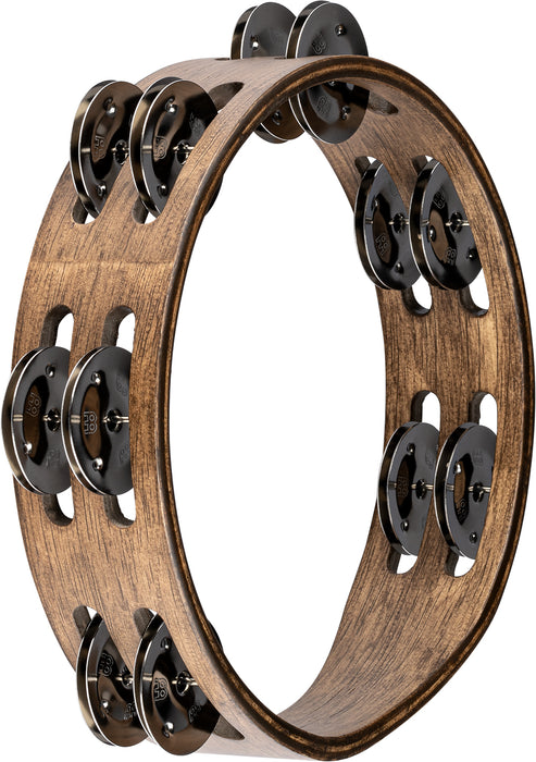 Meinl Compact Wood Series Tambourine - Walnut Brown