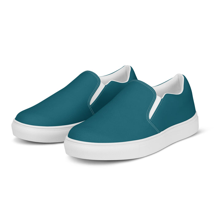 Men's Slip-On Canvas Shoes | Tarpley Blue | #015a6b