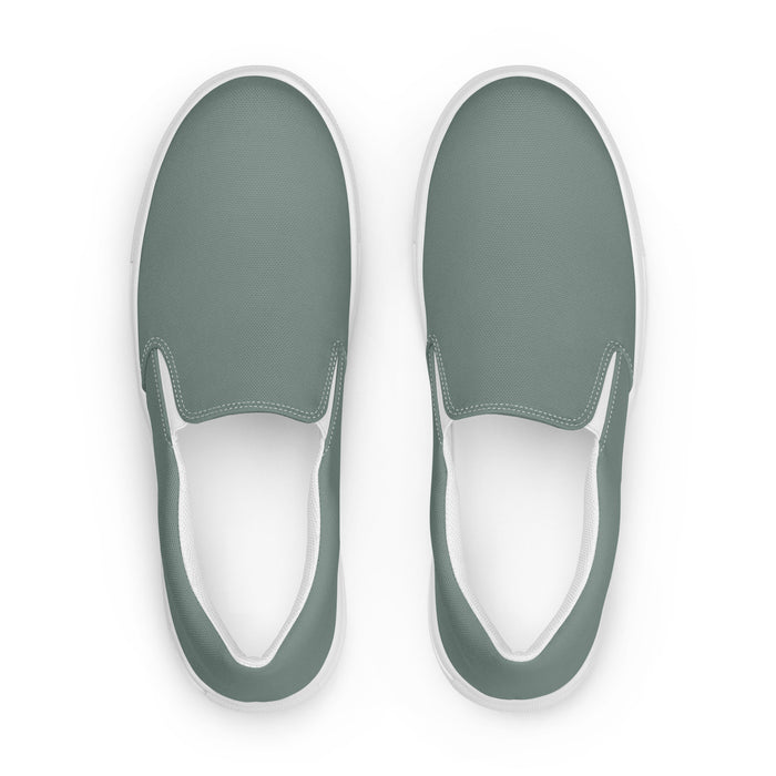Women's Slip-On Canvas Shoes | Tarpley Pro Audio | #7c8e87