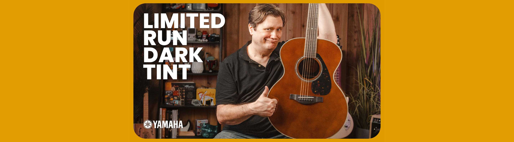 Yamaha LJ6 Medium Jumbo Acoustic-Electric Guitar - Dark Tint - AIMM Exclusive