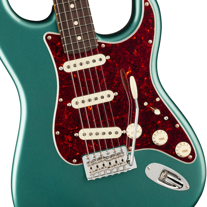 Fender American Professional Classic Stratocaster Electric Guitar - Rosewood - Faded Sherwood Green Metallic