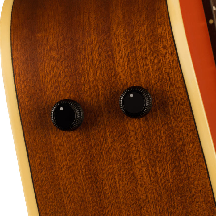 Fender Malibu Player Acoustic-Electric Guitar - Fiesta Red