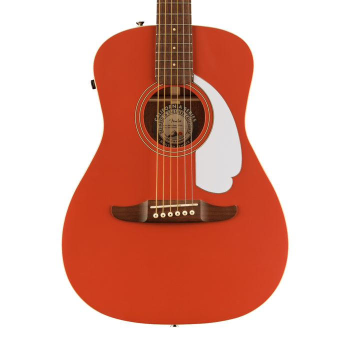 Fender Malibu Player Acoustic-Electric Guitar - Fiesta Red