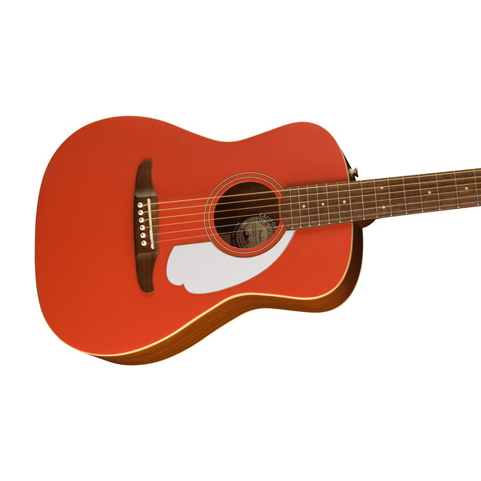 Fender Malibu Player Acoustic-Electric Guitar - Fiesta Red