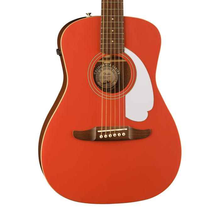 Fender Malibu Player Acoustic-Electric Guitar - Fiesta Red