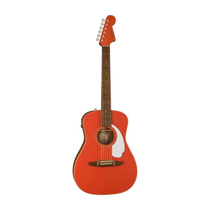 Fender Malibu Player Acoustic-Electric Guitar - Fiesta Red