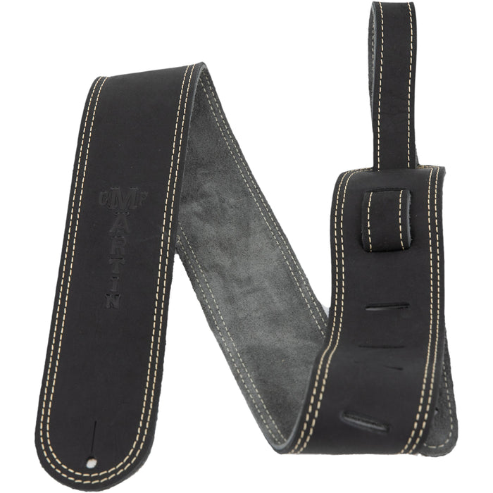 Martin Ball Glove Leather Guitar Strap Black