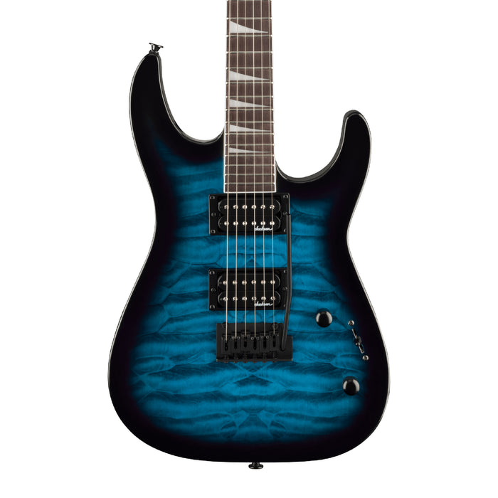 Jackson JS Series Dinky JS20 DKQ 2PT Guitarra eléctrica - Explosión azul transparente
