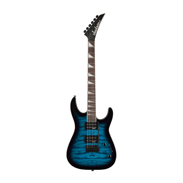 Jackson JS Series Dinky JS20 DKQ 2PT Guitarra eléctrica - Explosión azul transparente