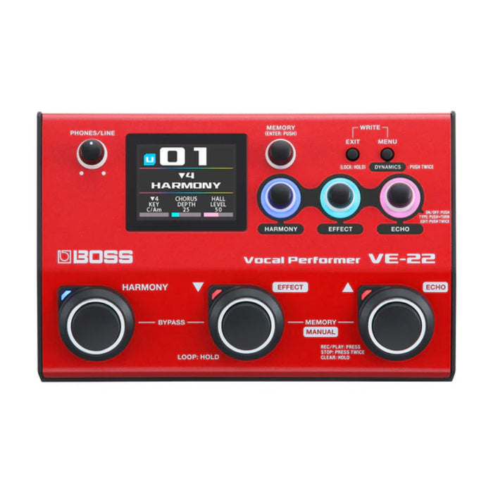Boss VE22 Vocal Effects and Looper Pedal
