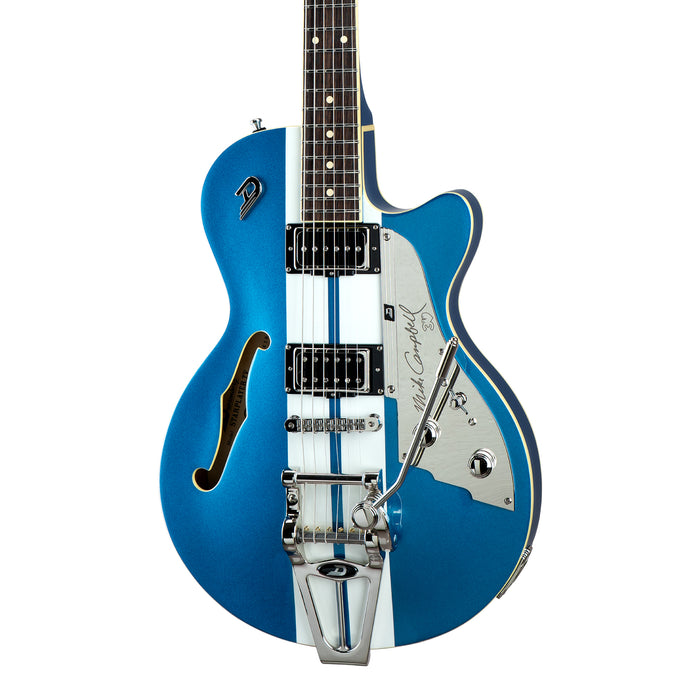 Duesenberg Alliance Series Mike Campbell 30th Anniversary Guitarra eléctrica - Azul/Blanco