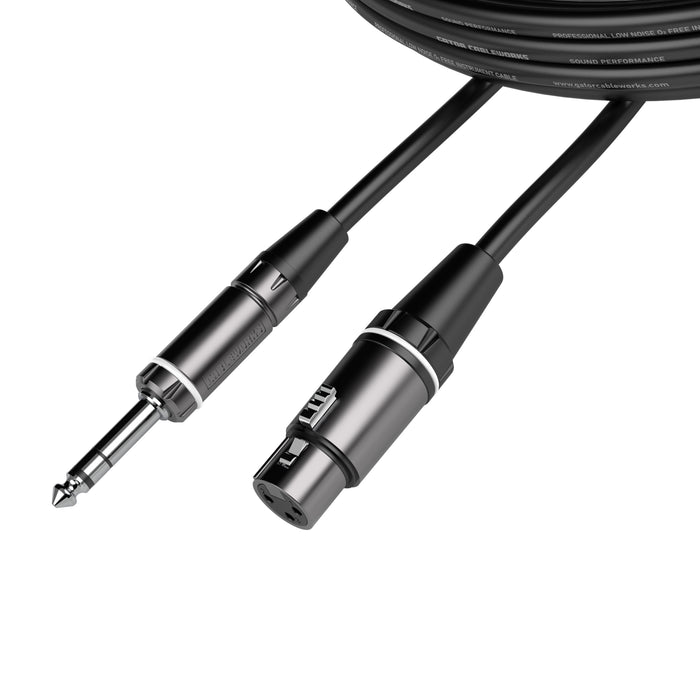 Gator CableWorks Composer Series Cable XLR F a TRS de 5 pies