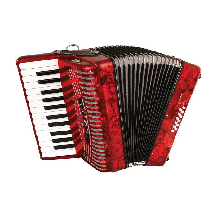 Hohner Hohnica 1303 12 Bass Chromatic Piano Accordion - Pearl Red