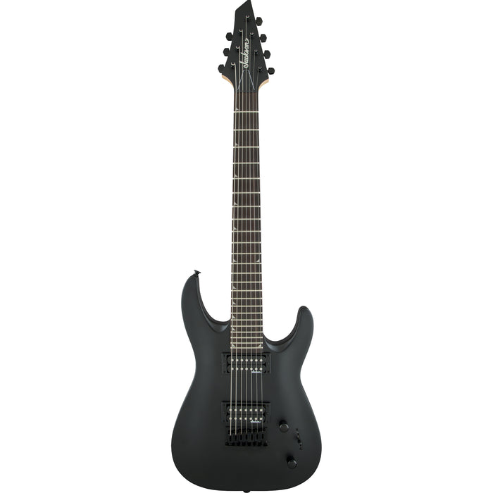 Jackson JS Series Dinky Arch Top JS22-7 DKA HT Electric Guitar - Satin Black - Amaranth