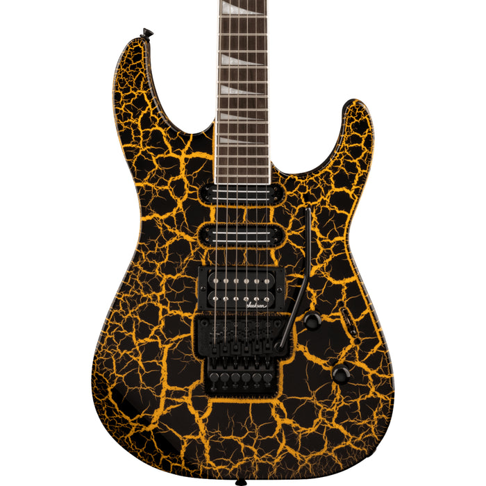 Jackson X Series Soloist SL3X DX Crackle Electric Guitar - Yellow Crackle - Laurel