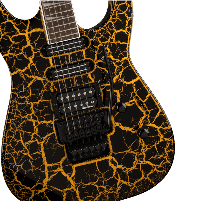 Jackson X Series Soloist SL3X DX Crackle Electric Guitar - Yellow Crackle - Laurel