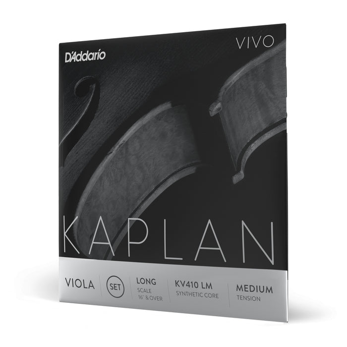 Daddario KV410 LM Kaplan Vivo Juego de cuerdas para viola, escala larga, mediana