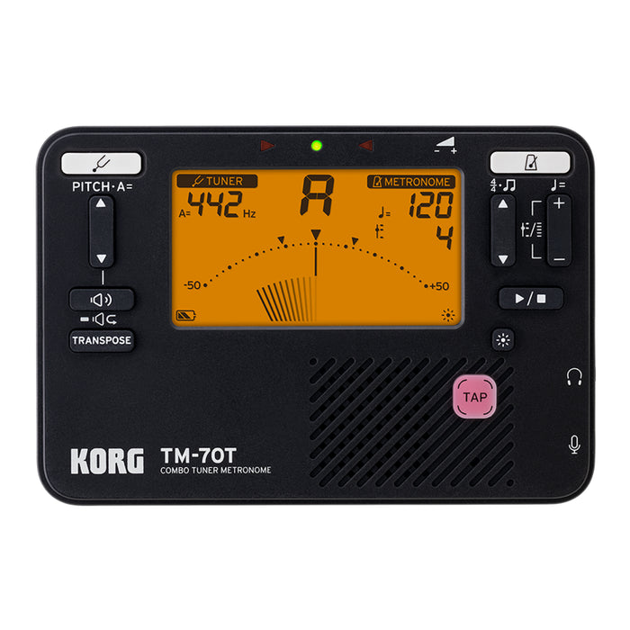 Korg TM-70T 組合調音器節拍器 - 黑色
