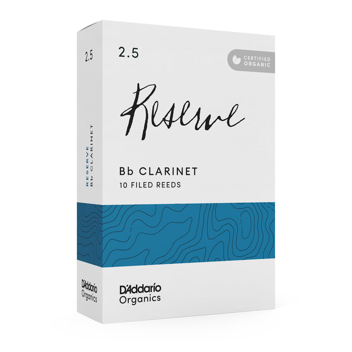 D'Addario ODCR1025 Organic Reserve Bb Clarinet 2.5 (Box of 10)