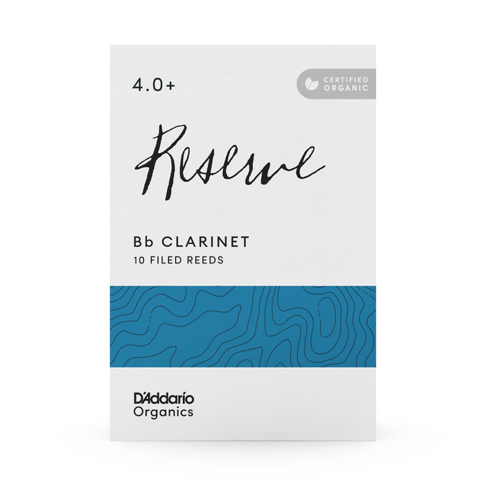 D'Addario Organic Reserve Bb Clarinet 4.0+ (Box of 10)