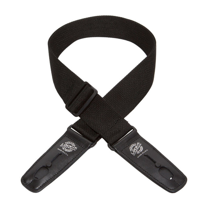 Lock-It Guitar Strap Poly Pro Black