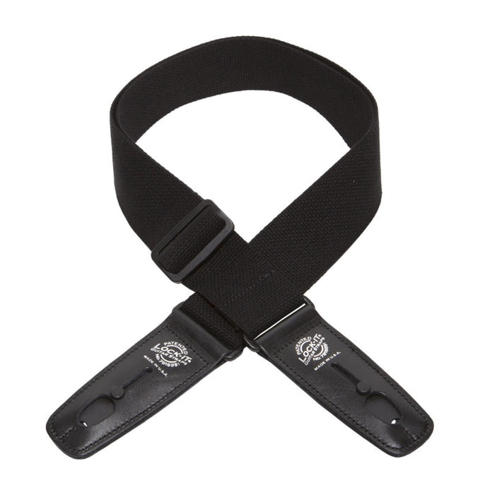 Lock-It Guitar Strap Cotton Black