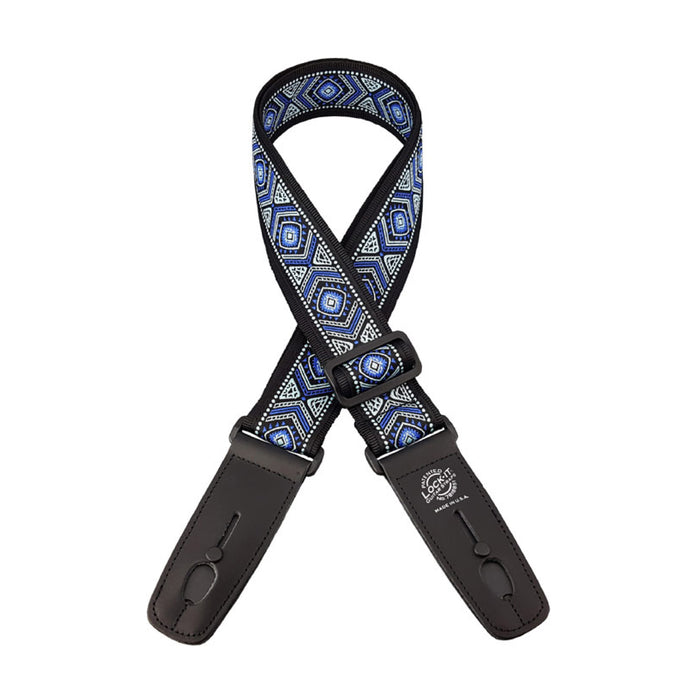 Lock-It Guitar Strap - Jacquard Blue