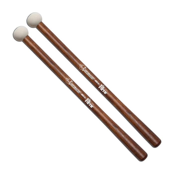Vic Firth MB0H Corpsmaster Marching Bass Mallets - Hard Extra Small White Felt Head - Hickory