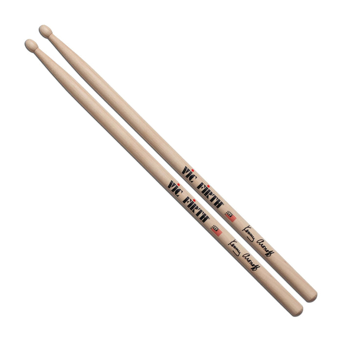 Vic Firth PP Signature Series Kenny Aronoff Drum Sticks - Wood Oval Tip - Hickory