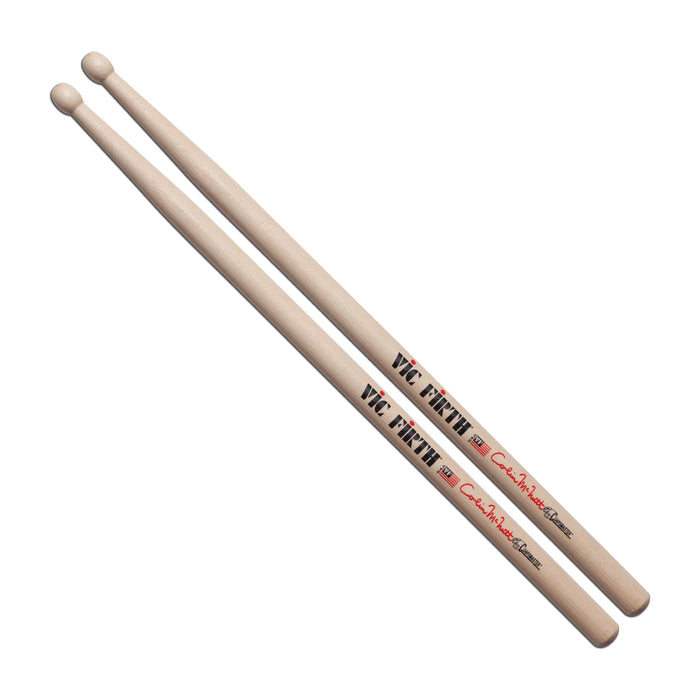 Vic Firth SCM Corpsmaster Signature Snare Colin McNutt Drum Sticks - Wood Oval Tip - Hickory