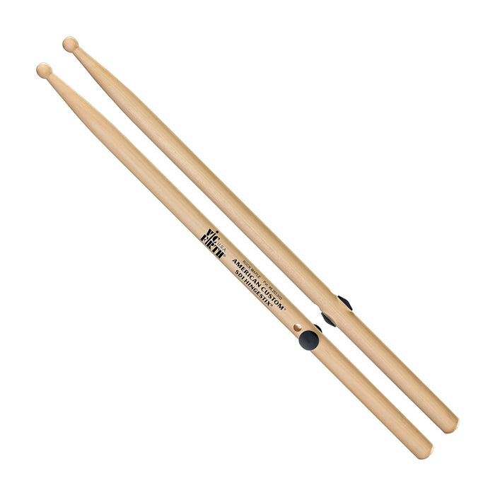Vic Firth SD1HS American Custom Hinge-Stix Drum Sticks - Wood Round Tip - Maple