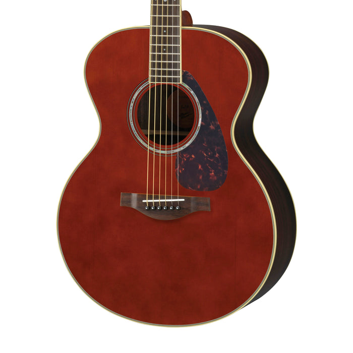 Yamaha LJ6RDTHB Medium Jumbo Acoustic-Electric Guitar - Dark Tint