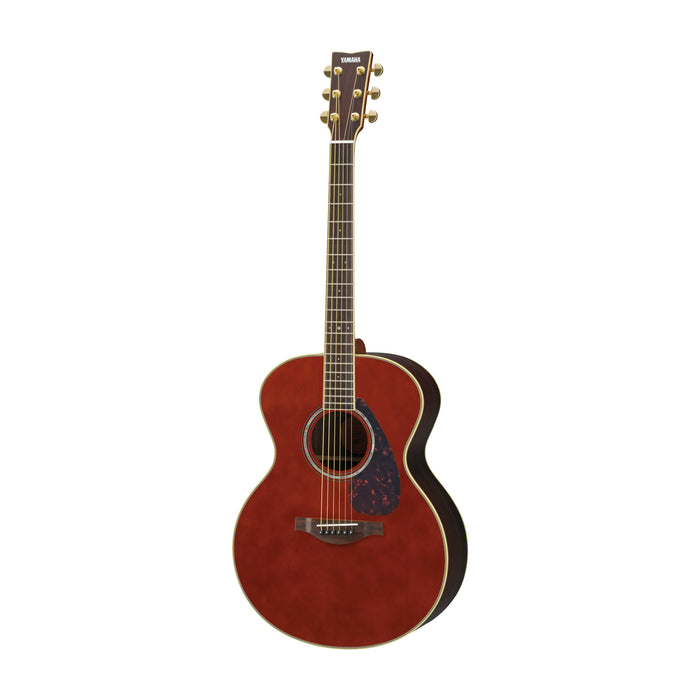 Yamaha LJ6RDTHB Medium Jumbo Acoustic-Electric Guitar - Dark Tint