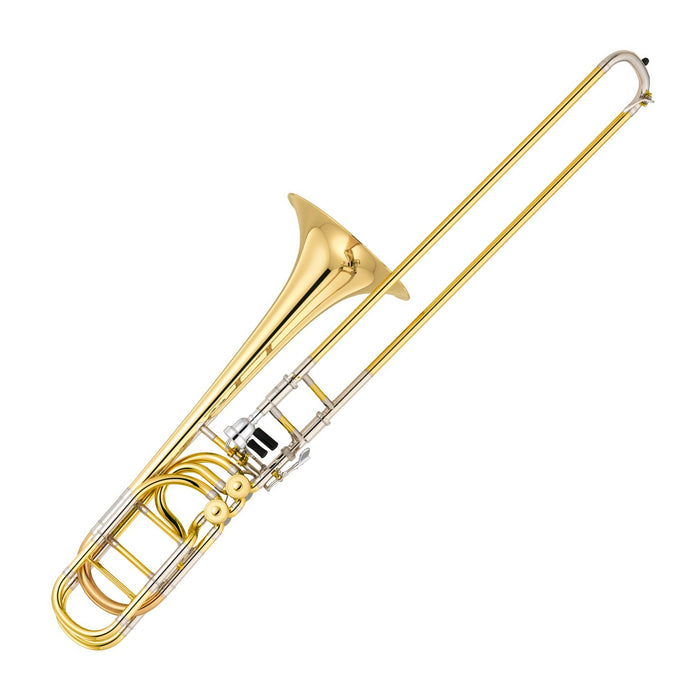 Yamaha YBL-835 Custom Xeno Professional Bass Trombone - Yellow Brass Bell, 0.563" Bore, Clear Lacquer