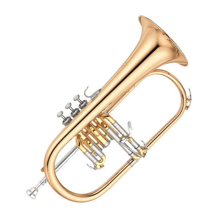 Yamaha YFH-631G Professional Flugelhorn - .433" Bore, 6" Gold-Brass Bell, Monel Alloy Pistons