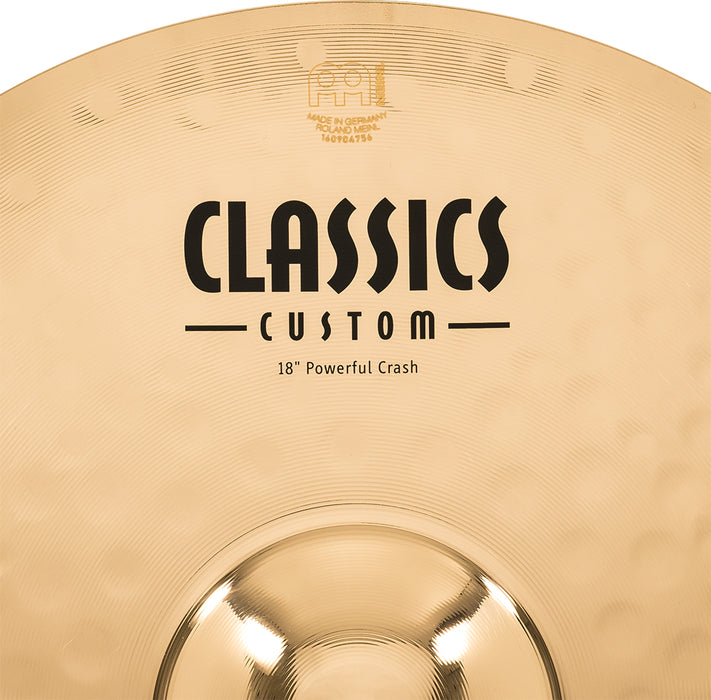 Meinl Classics Custom 18" Brillante y potente Crash