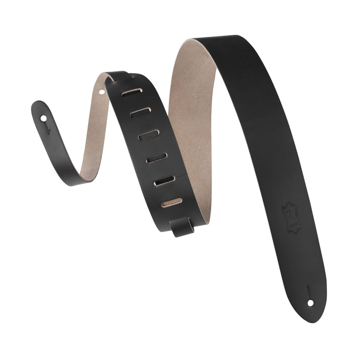 Levys Lead Leather Series 2" Black Guitar Strap