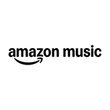 Black Amazon Music logo on a transparent background