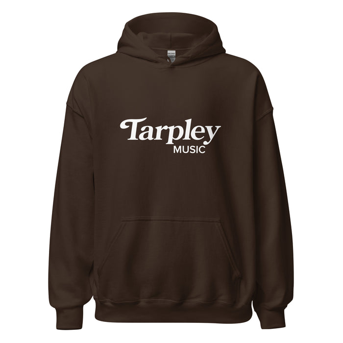 Sudadera con capucha unisex de mezcla pesada | Logotipo de la música de Tarpley | Chocolate negro