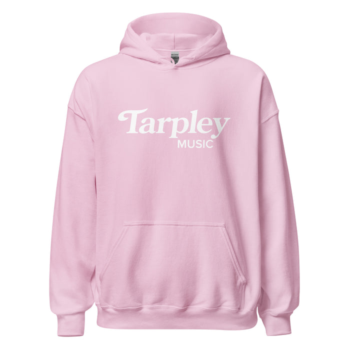 Sudadera con capucha unisex de mezcla pesada | Logotipo de la música de Tarpley | Rosa