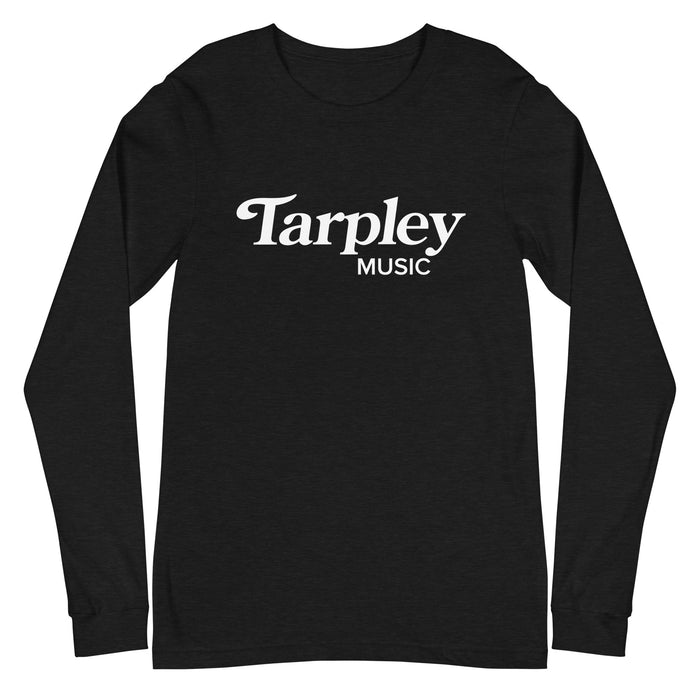 Camiseta de manga larga unisex | Logotipo de la música de Tarpley | Brezo negro