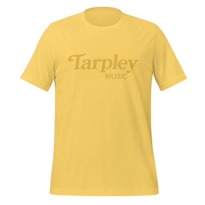 同色系 Tarpley 音樂標誌 T 卹，黃色