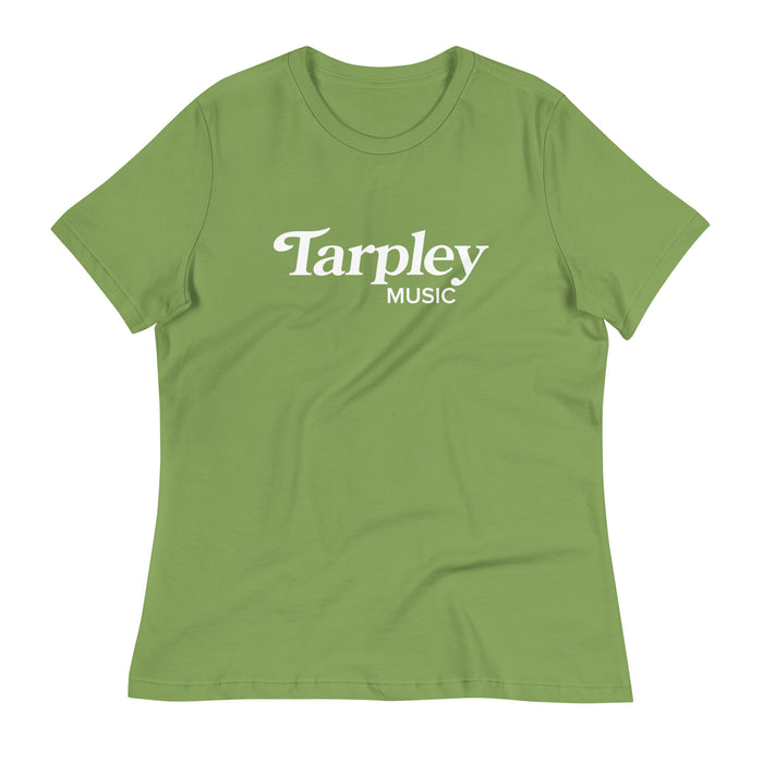Women's Relaxed T-Shirt | Tarpley Music Logo | Leaf