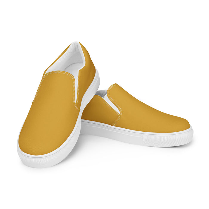 Zapatos de lona sin cordones para mujer | Combinación de Tarpley | #d6a02b