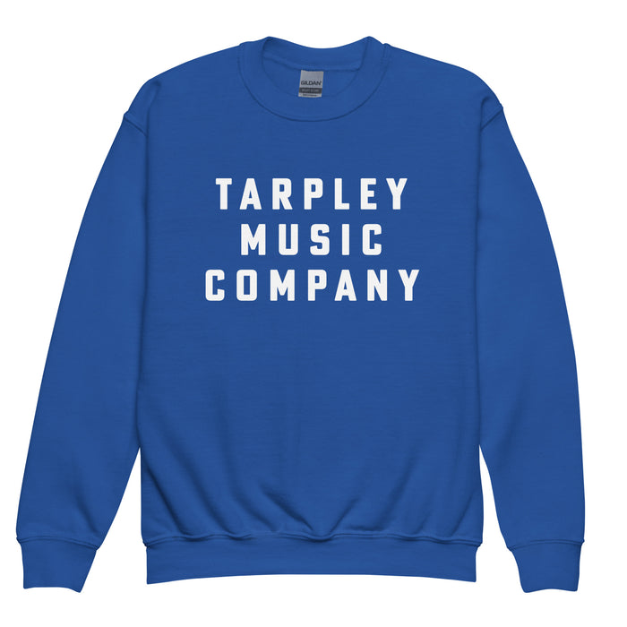 Unisex Youth Crew Neck Sweatshirt | Tarpley Music Logo | Royal