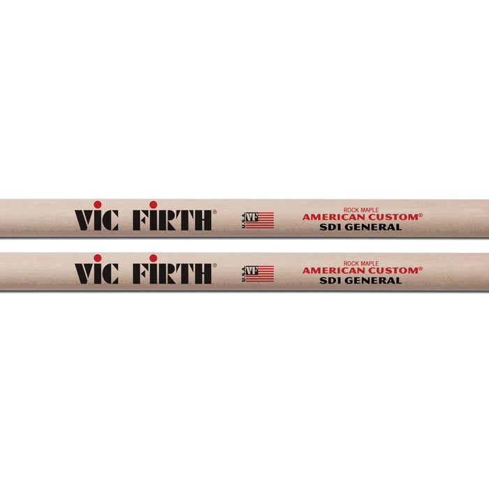 Vic Firth VFSD1 American Custom SD1 General Drumsticks - Round Wood Tip