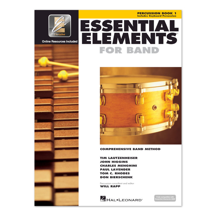 Essential Elements for Band Book 1 - Percussion (Includes Keyboard Percussion)