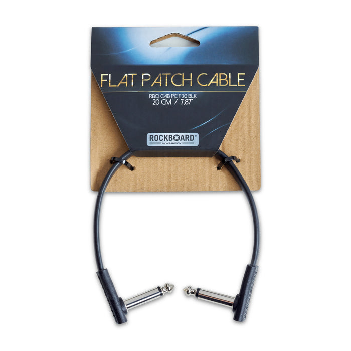 RockBoard Flat Patch Cable - 20cm - Black